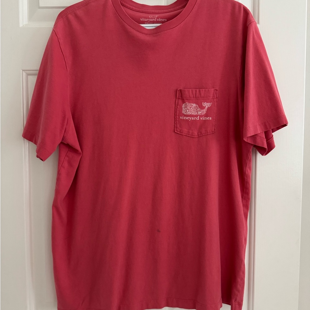 Vineyard Vines Red Short Sleeve Tee